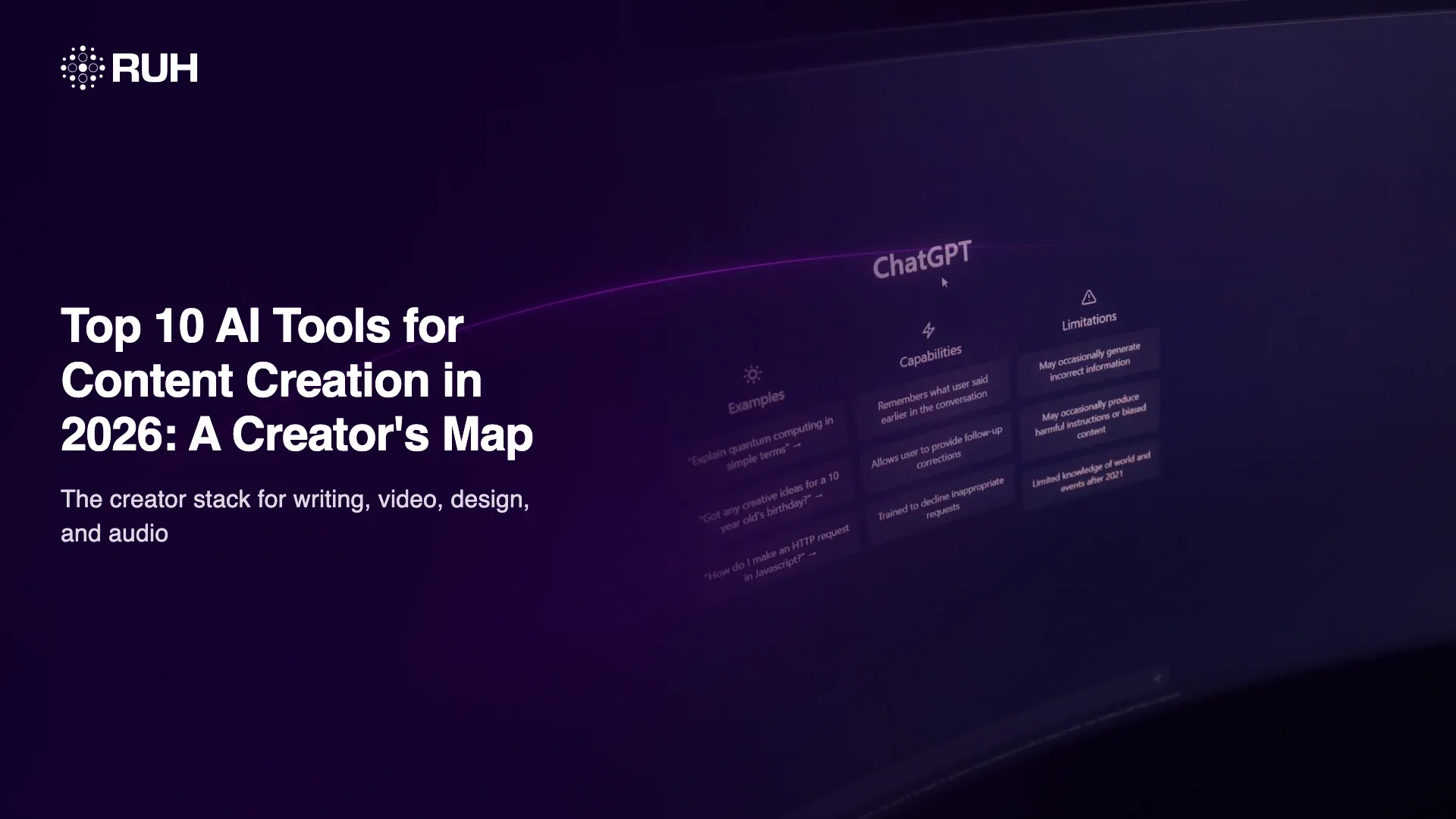 Top 10 AI Tools for Content Creation in 2026: A Creator's Map