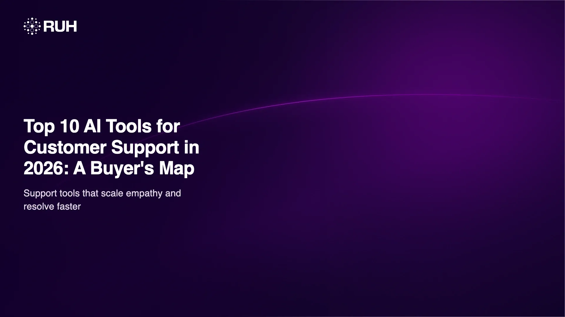 Top 10 AI Tools for Customer Support in 2026: A Buyer's Map