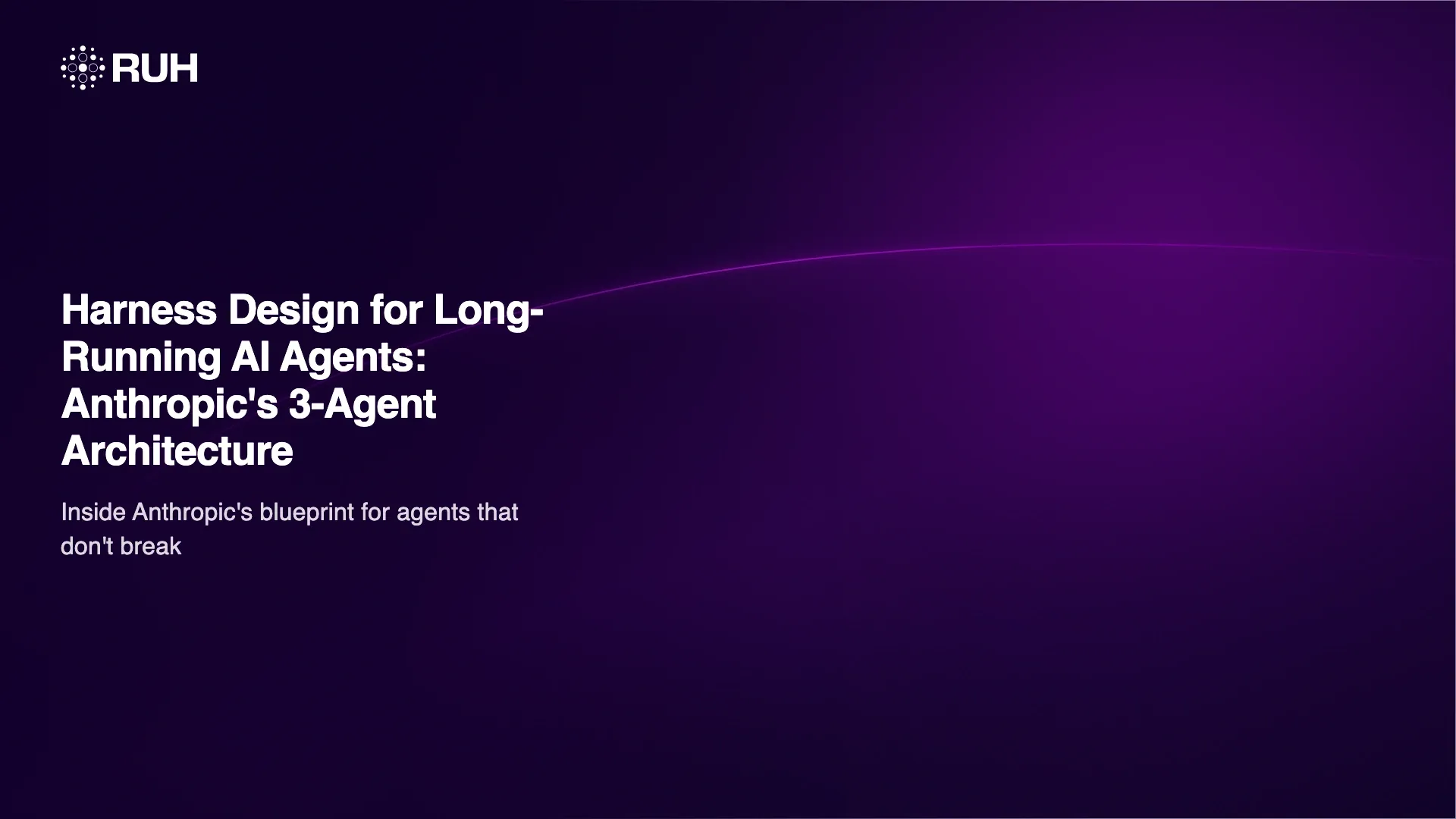 Harness Design for Long-Running AI Agents: Anthropic's 3-Agent Architecture