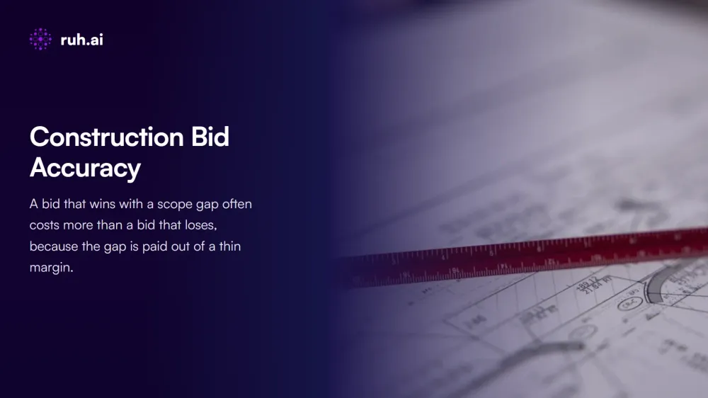 Construction Bid Accuracy: Why Winning Bids Still Lose Margin