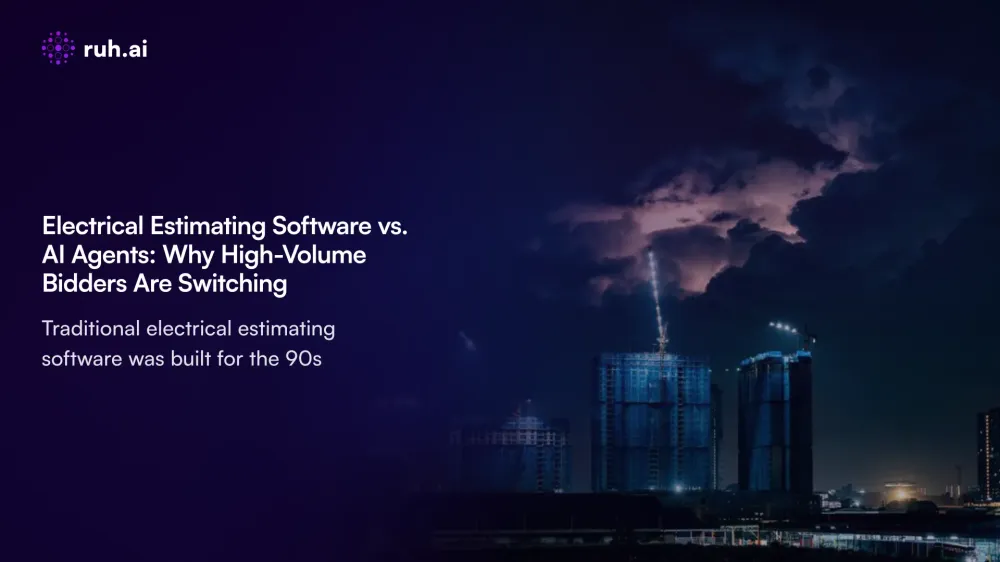 Electrical Estimating Software vs. AI Agents: Why High-Volume Bidders Are Switching