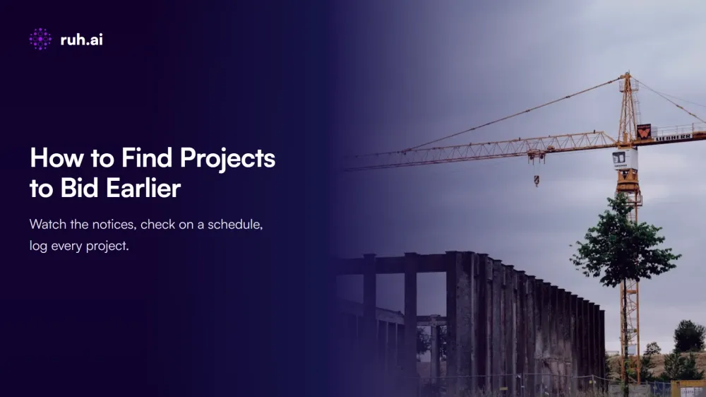 How to Find Construction Projects to Bid Earlier