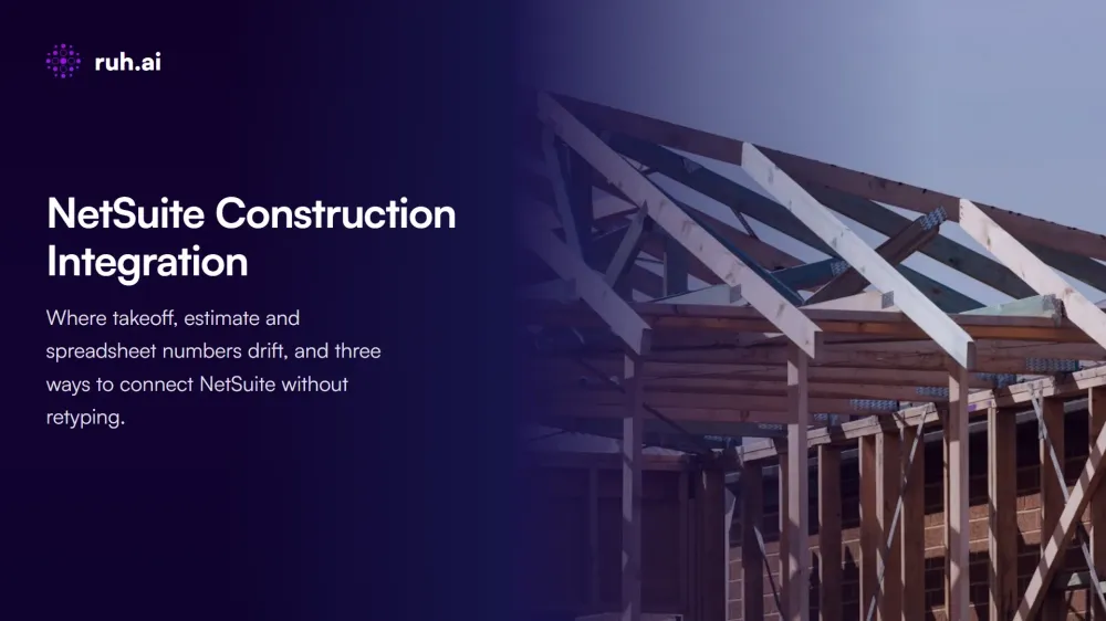 NetSuite Construction Integration: Stop Rekeying Data