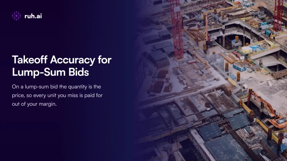 Takeoff Accuracy for Lump-Sum Bids: Where Quantities Drift